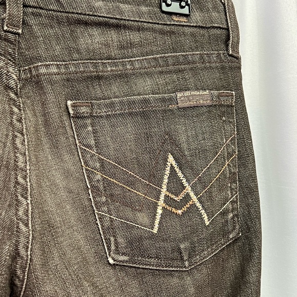 7 For All Mankind Brown A Pocket Jeans - size 28 - Picture 5 of 14